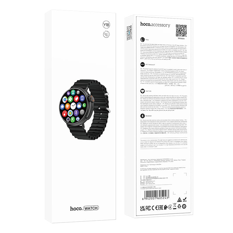 Hoco - Waterproof Smart Watch (Y18) Trendy zone