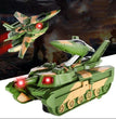 Hot Selling Electric Deformation Tank Car Voice Flash Military UAE